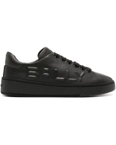 Bally Reka Leather Sneakers - Black