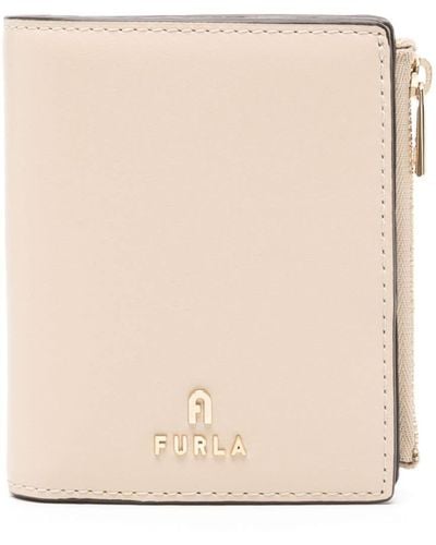 Furla Camelia Logo-lettering Wallet - Natural