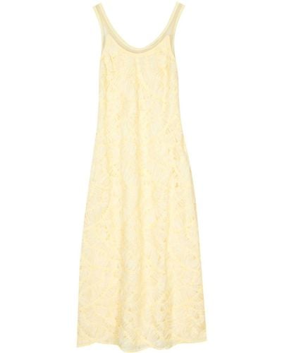 Jonathan Simkhai Zakai Appliquéd Maxi Dress - Yellow