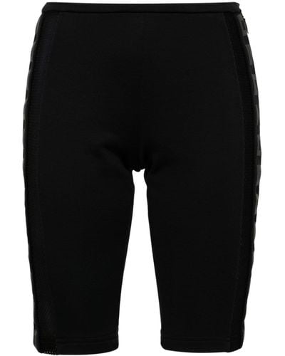DSquared² Pantalones cortos biker con aplique del logo - Negro