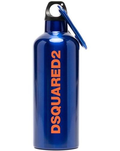 DSquared² Bottiglia d'acqua con moschettone - Blu