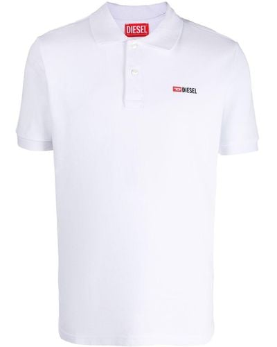 DIESEL T-smith-div Cotton Polo Shirt - White