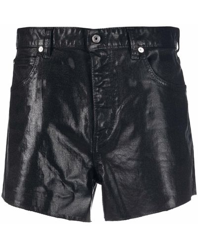 Just Cavalli Pantalones vaqueros cortos revestidos - Negro