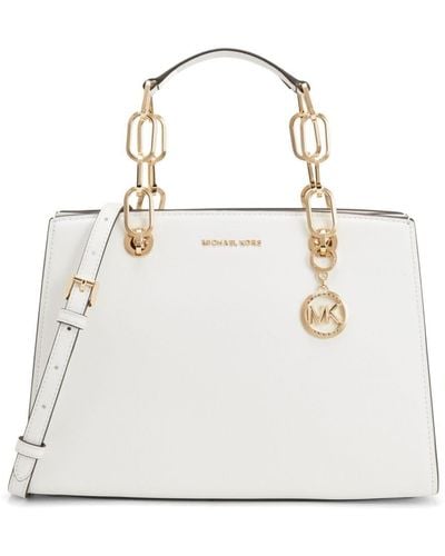 Michael Kors Medium Logo-lettering Tote Bag - White