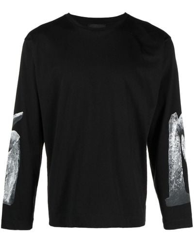 Simone Rocha グラフィック ロングtシャツ - ブラック