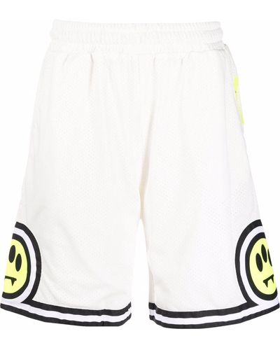 Barrow Short de sport à imprimé graphique - Blanc