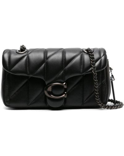 COACH Tabby Leather Shoulder Bag - Black