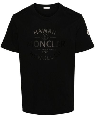 Moncler T-Shirts & Tops - Black