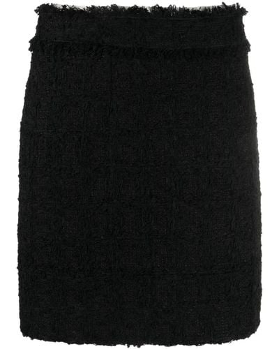 Dolce & Gabbana ハイウエスト ツイードスカート - ブラック