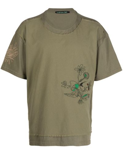 ANDERSSON BELL T-shirt con ricamo - Verde