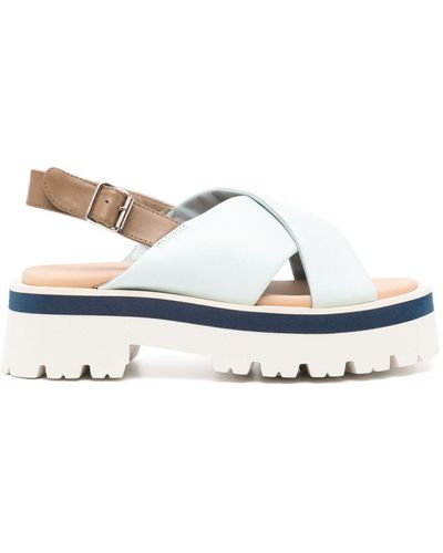 Paul Smith Sandales Logan en cuir - Blanc