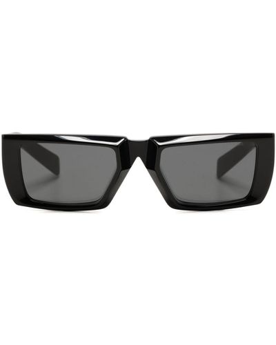 Prada Sonnenbrille mit eckigem Gestell - Schwarz