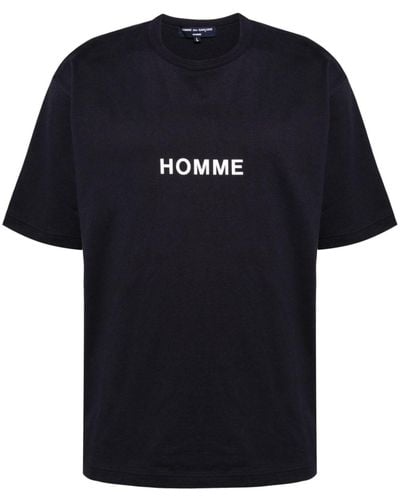 Comme des Garçons Logo-print Cotton T-shirt - Black