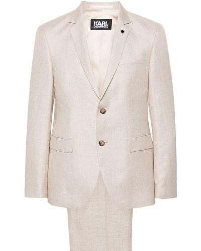 Karl Lagerfeld Drive Single-breasted Suit - White