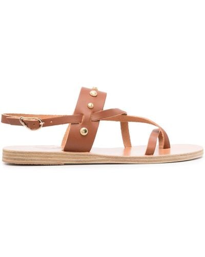 Ancient Greek Sandals Alethea Bee Leather Sandals - Brown