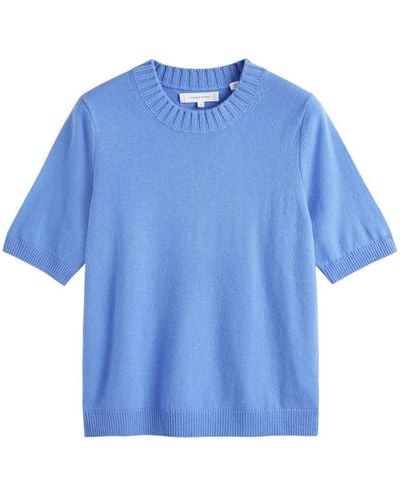 Chinti & Parker Gestricktes T-Shirt - Blau