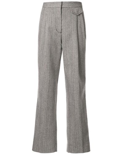 3.1 Phillip Lim Pantalones de tweed de talle alto - Gris