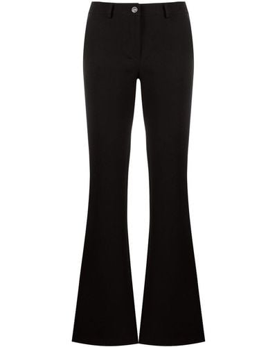 Versace Mid-rise Bootcut Pants - Black