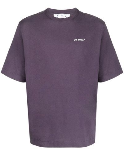 Off-White c/o Virgil Abloh Graphic-print T-shirt - Purple