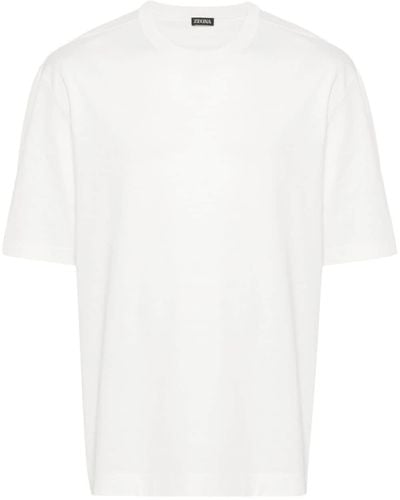 Zegna Klassisches T-Shirt - Weiß