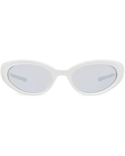Gentle Monster Gelati W3 Sonnenbrille mit Cat-Eye-Gestell - Weiß