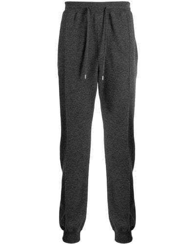 Dunhill Drawstring Cashmere Blend Track Pants - Grey