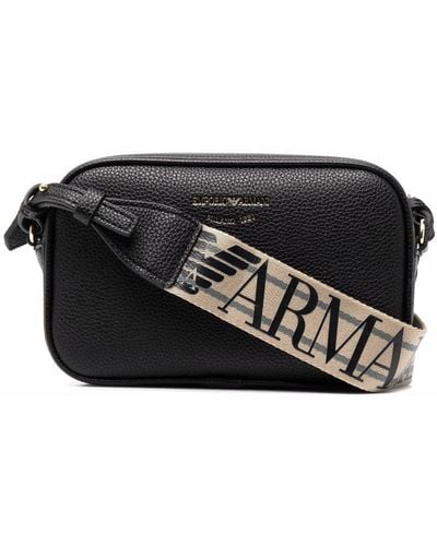 Emporio Armani Umhängetasche mit Logo-Print - Schwarz