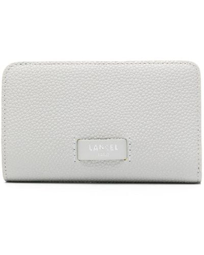 Lancel Ninon Leather Compact Wallet - Grey