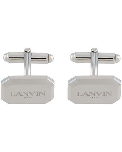 Lanvin Logo-engraved Cufflinks Set - Multicolor