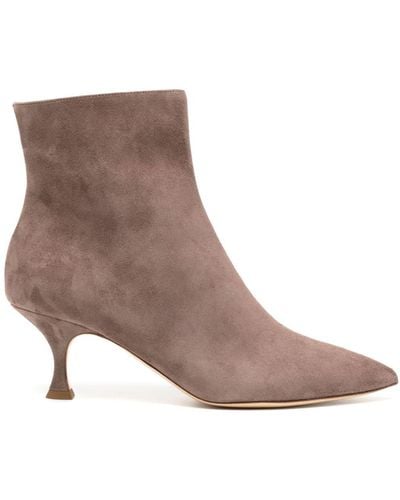 Rupert Sanderson Kenna 70mm Suede Ankle Boots - Brown