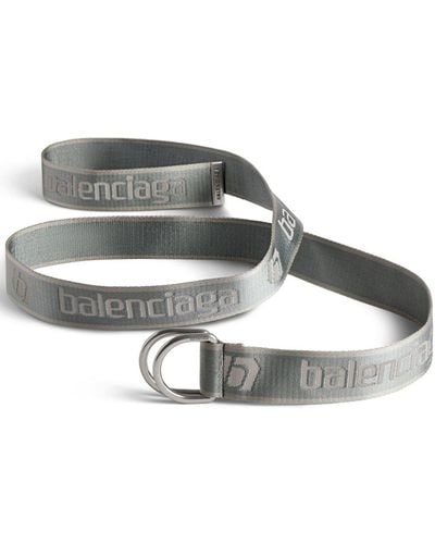 Balenciaga Cintura con logo jacquard - Grigio