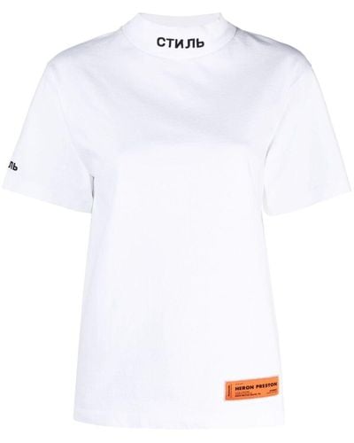 Heron Preston T-Shirt mit Logo - Weiß