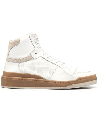 Saint Laurent Sl24 High-top Sneakers - White