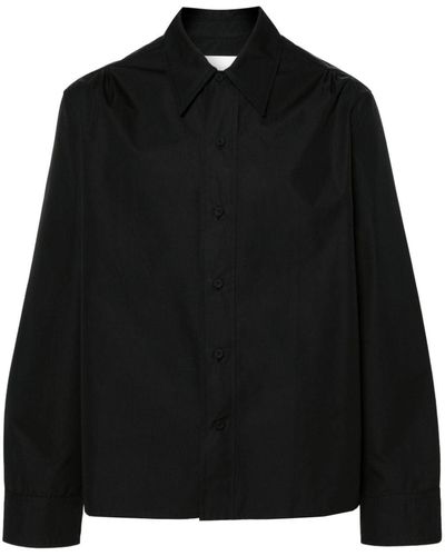 Jil Sander Heavy Organic Cotton Shirt - Black