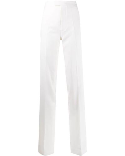 The Attico Pantalon à taille haute - Blanc