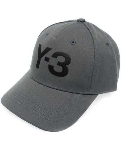 Y-3 Embroidered-logo Baseball Cap - Grey