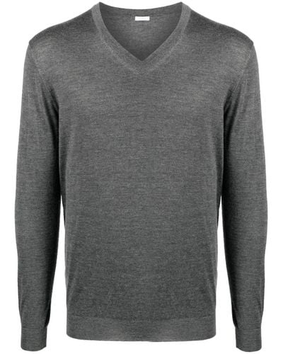 Malo V-neck Cashmere-silk Sweater - Gray