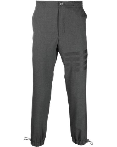 Thom Browne Pantalon de costume à coupe courte - Gris