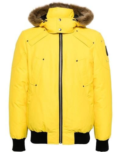 Moose Knuckles Ballistic Hooded Puffer Jacket - Yellow