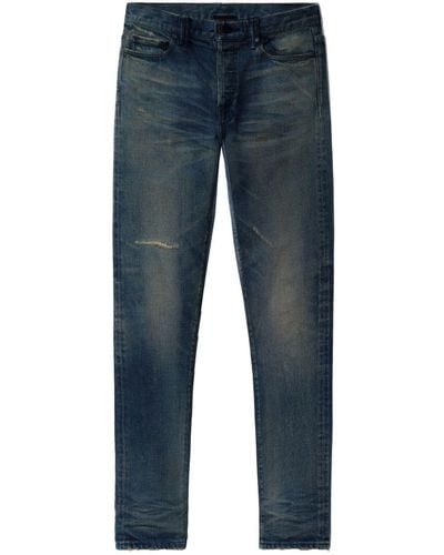 John Elliott Jeans mit Tapered-Bein - Blau