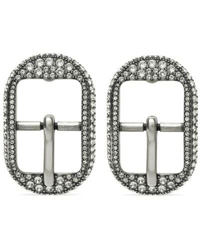 Balenciaga Cagole Buckle M Earrings - Metallic