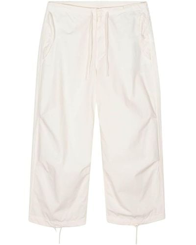 Autry Cotton Wide-leg Trousers - White
