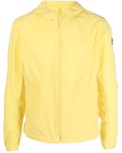 Colmar Logo-patch Zip-up Hooded Jacket - Yellow