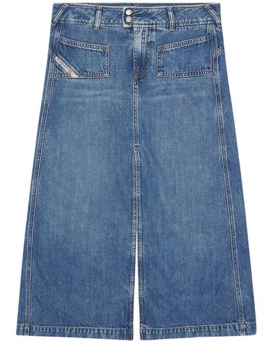 DIESEL Jupe mi-longue De-Yinka en jean - Bleu