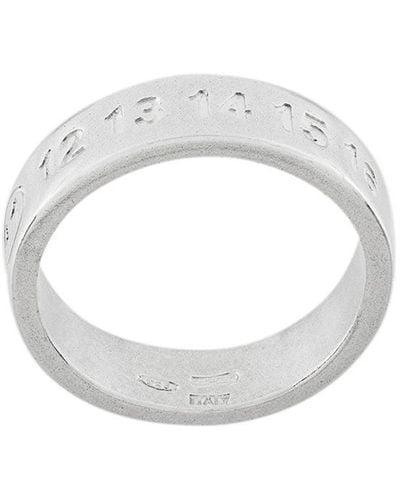 Maison Margiela Ring Met Logo - Metallic