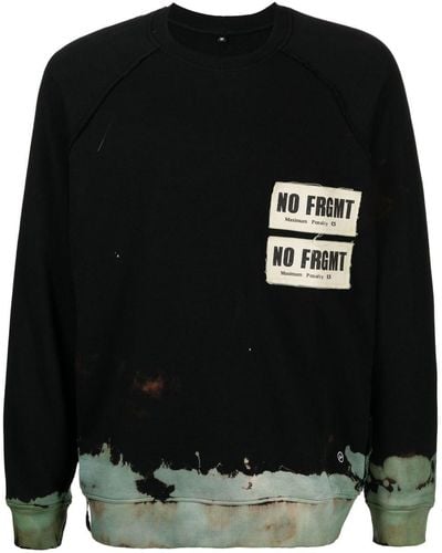 Stain Shade X Hiroshi Fujiwara Tie-dye Effect Sweatshirt - Black