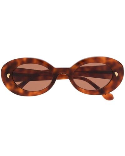 Nanushka Giva Tortoiseshell-effect Sunglasses - Brown