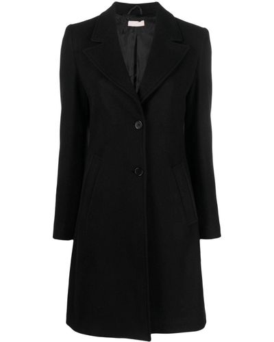 Liu Jo Slim-cut Single-breasted Coat - Black