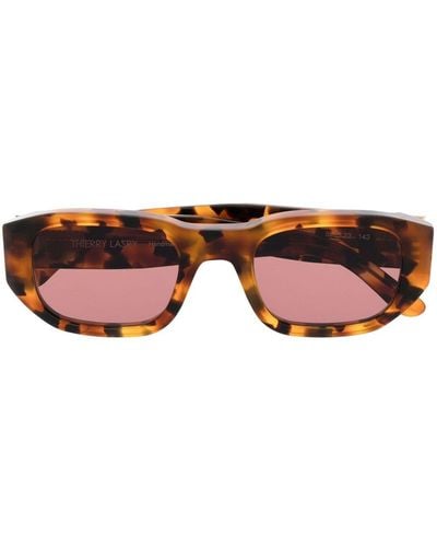 Thierry Lasry Square-frame Tinted Sunglasses - Red