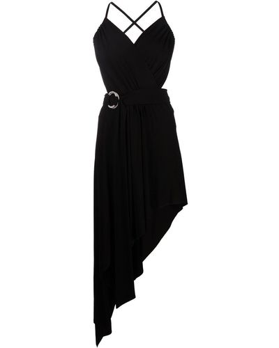 Alexandre Vauthier Asymmetric Draped Dress - Black